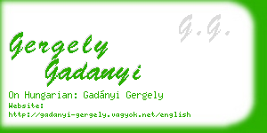 gergely gadanyi business card
